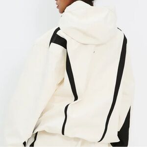 Women’s White and Black winter Jacket